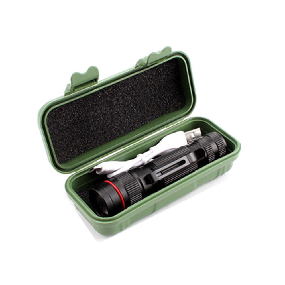 LED Military Flashlight USB Rechargeable Tactical Zoom Torch Most Powerful Mini Pen Light